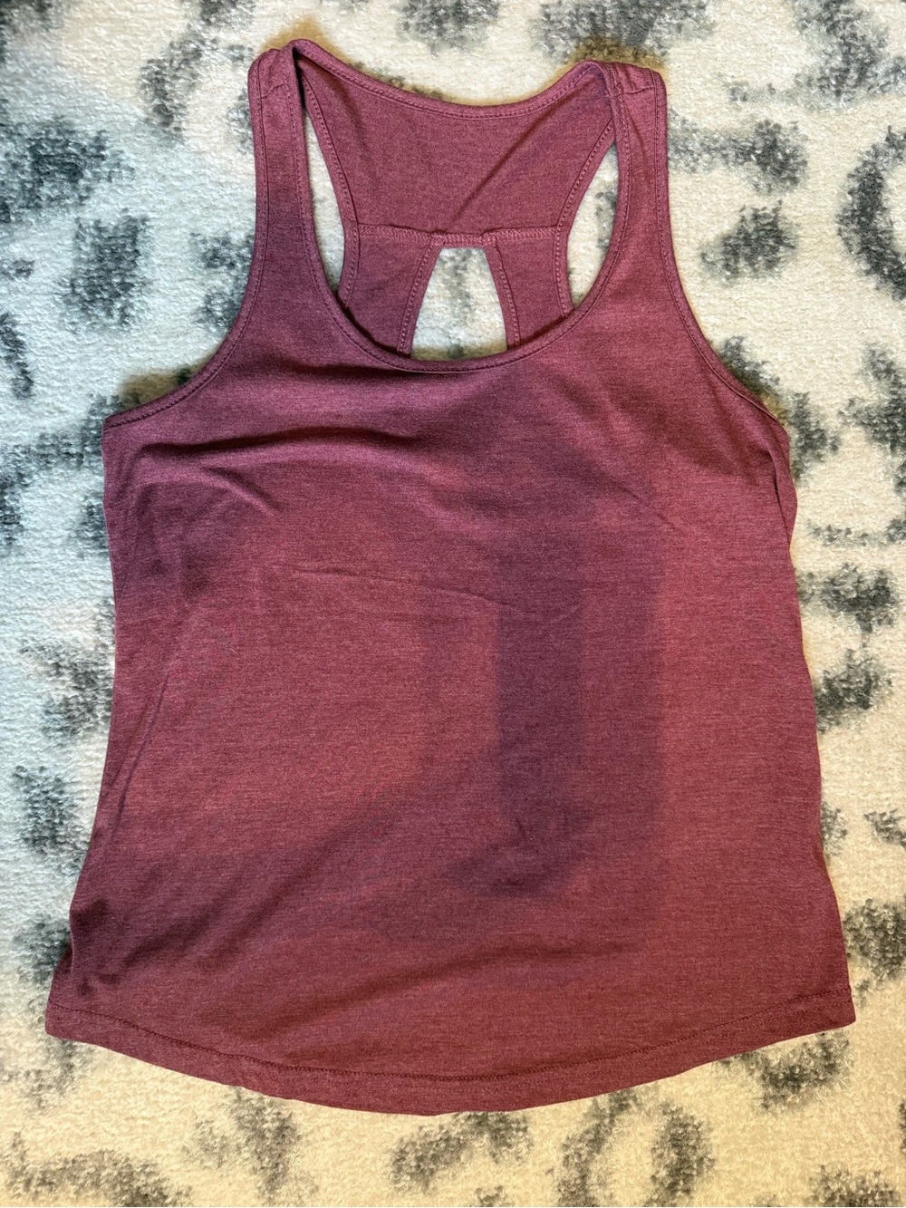 SHEIN Maroon Racerback Tank Top